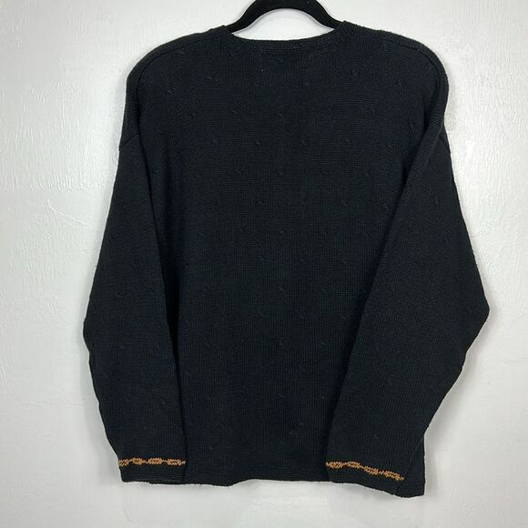 Signatures Northern Isles Vintage Embroidered By Hand Cardigan Sweater Size XL - Picture 3 of 9
